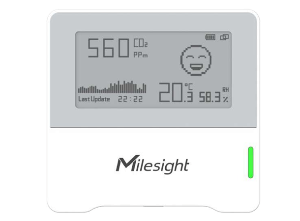 Milesight AM103 - Indoor Air Quality LoRaWAN, CO2, Temp, Humidity, E-ink disp