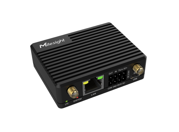 Milesight UR41 - Mini Industrial Router 4G LTE, 1xRS232+1xRS485,ETh 1 DI/O, GPS