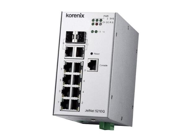 Korenix JetNet 5210G-2C Switch Mng 8Tx + 2TX/2SFP