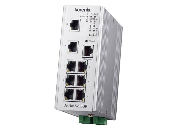 Korenix JetNet 5208GP Switch Mng PoE 8TX